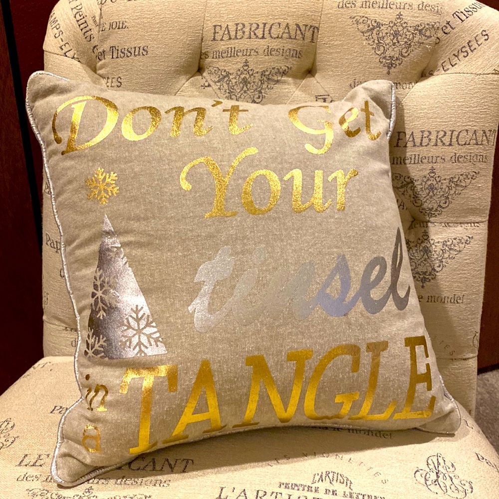 Pier One Christmas Accent Pillow